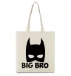 Эко-сумка Big bro batman Бежевый фото