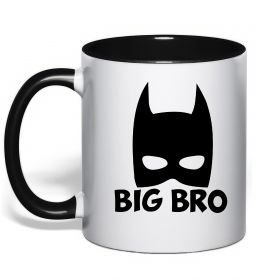 Чашка с цветной ручкой Big bro batman