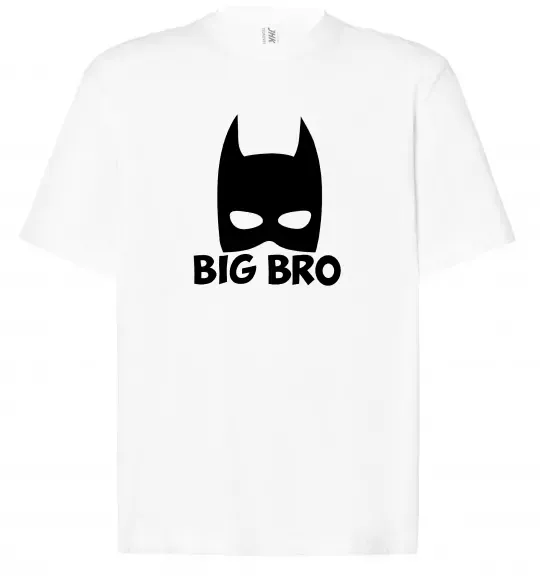 Футболка Оверсайз Big bro batman Белый фото