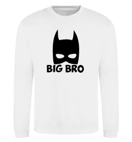 Свитшот Big bro batman Белый фото