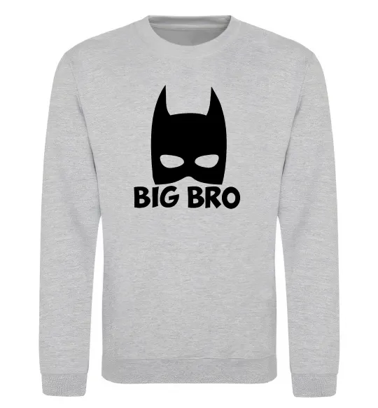 Свитшот Big bro batman Серый меланж фото