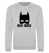 Свитшот Big bro batman Серый меланж фото