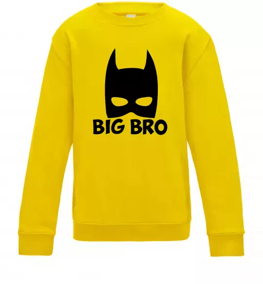 Детский Свитшот Big bro batman Солнечно желтый фото