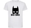 Детская футболка Big bro batman Белый фото
