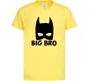 Детская футболка Big bro batman Лимонный фото