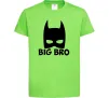 Детская футболка Big bro batman Лаймовый фото