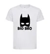 Дитяча футболка Big bro batman Білий фото