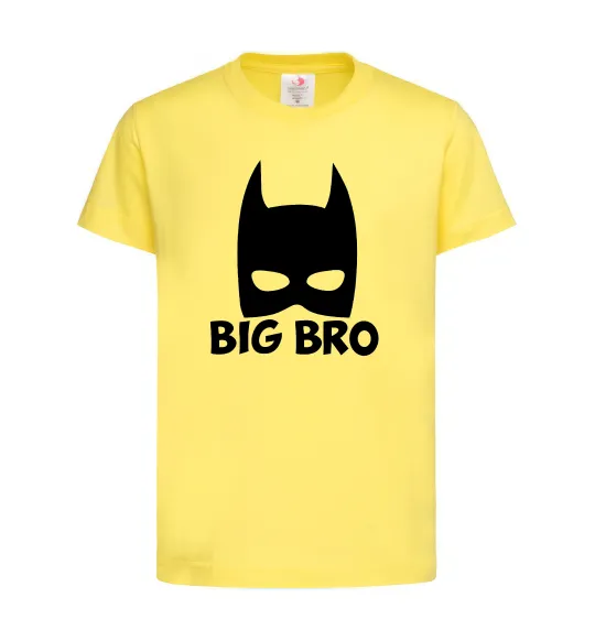 Дитяча футболка Big bro batman Лимонний фото