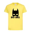 Дитяча футболка Big bro batman Лимонний фото