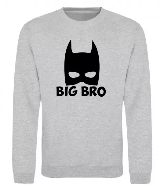 Світшот Big bro batman Сірий меланж фото