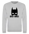 Світшот Big bro batman Сірий меланж фото