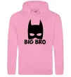 Мужская толстовка (худи) Big bro batman Розовый фото