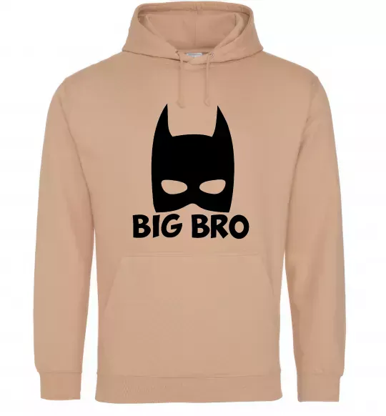 Мужская толстовка (худи) Big bro batman Песочный фото
