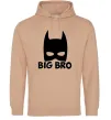 Мужская толстовка (худи) Big bro batman Песочный фото