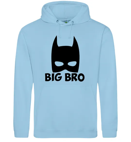 Мужская толстовка (худи) Big bro batman Голубой фото