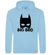 Мужская толстовка (худи) Big bro batman Голубой фото