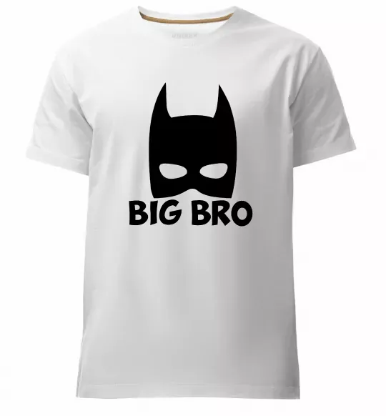 Чоловіча преміум футболка Big bro batman Білий фото