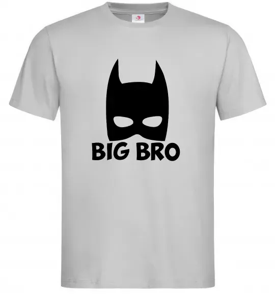 Мужская футболка Big bro batman Серый фото