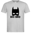 Мужская футболка Big bro batman Серый фото