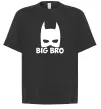 Футболка Оверсайз Big bro batman Черный фото