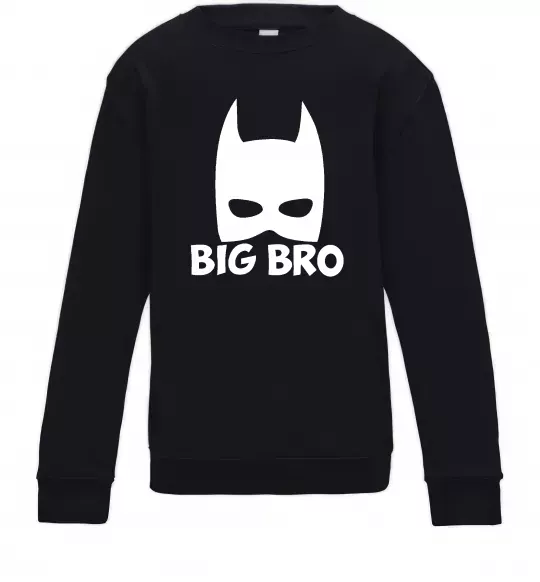Детский Свитшот Big bro batman Черный фото