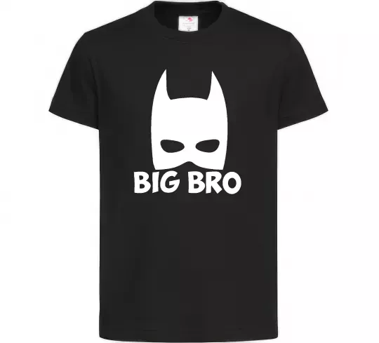 Детская футболка Big bro batman Черный фото