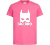 Детская футболка Big bro batman Ярко-розовый фото