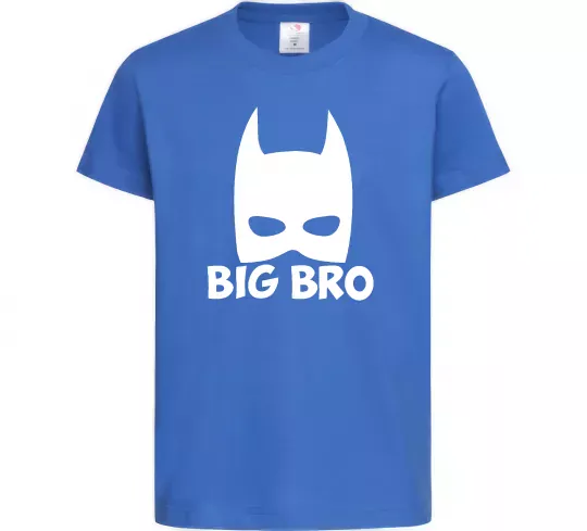 Детская футболка Big bro batman Ярко-синий фото