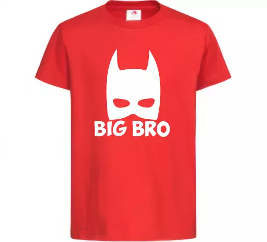 Детская футболка Big bro batman Красный фото