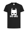 Дитяча футболка Big bro batman Чорний фото