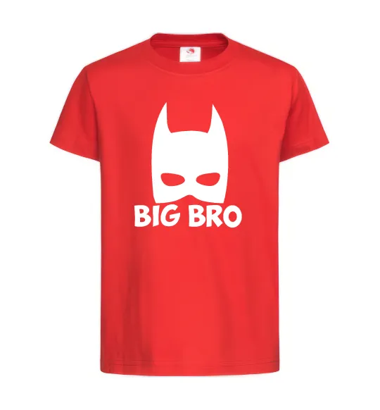 Дитяча футболка Big bro batman Червоний фото