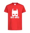 Дитяча футболка Big bro batman Червоний фото