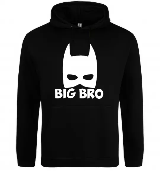 Мужская толстовка (худи) Big bro batman Черный фото