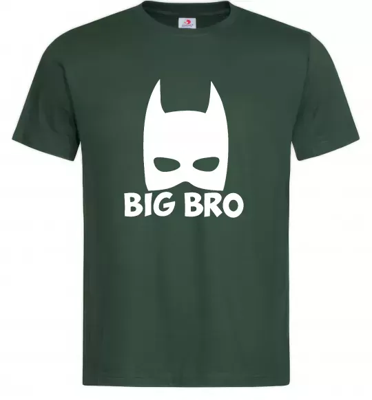 Мужская футболка Big bro batman Темно-зеленый фото
