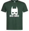 Мужская футболка Big bro batman Темно-зеленый фото