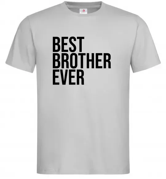 Мужская футболка Best brother ever Серый фото