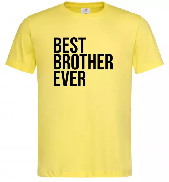 Мужская футболка Best brother ever Лимонный фото