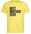 Мужская футболка Best brother ever Лимонный фото