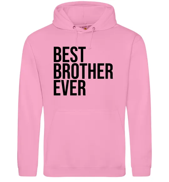 Мужская толстовка (худи) Best brother ever Розовый фото