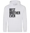 Мужская толстовка (худи) Best brother ever Серый меланж фото