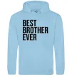Мужская толстовка (худи) Best brother ever Голубой фото