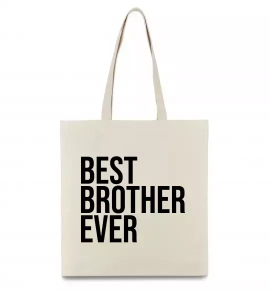 Эко-сумка Best brother ever Бежевый фото