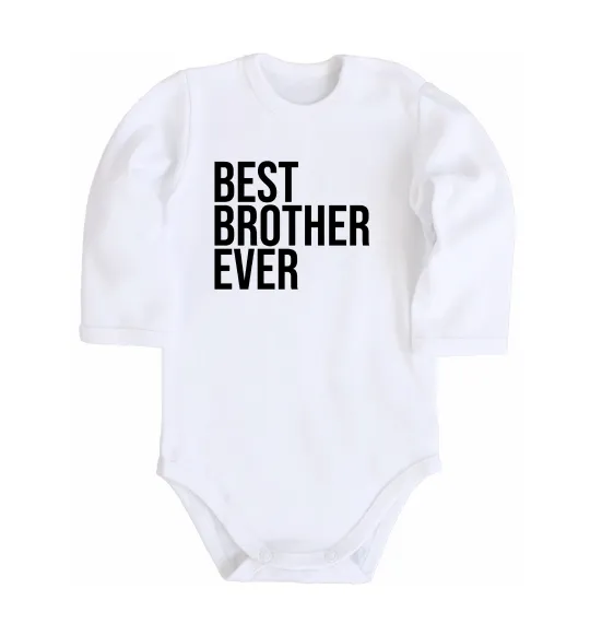 Детский боди Best brother ever Белый фото