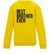 Дитячий світшот Best brother ever Сонячно жовтий фото