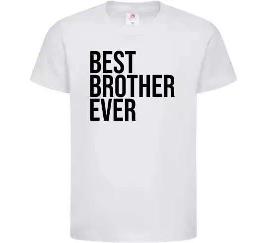 Дитяча футболка Best brother ever Білий фото