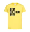 Дитяча футболка Best brother ever Лимонний фото
