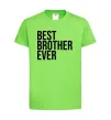 Дитяча футболка Best brother ever Лаймовий фото