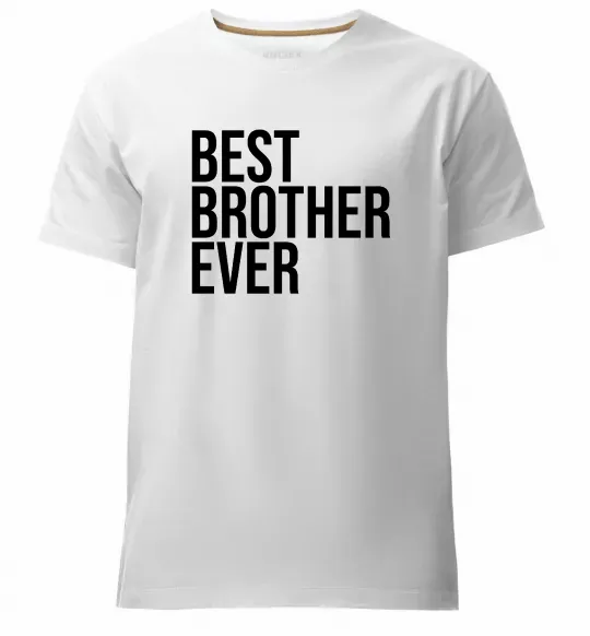 Чоловіча преміум футболка Best brother ever Білий фото