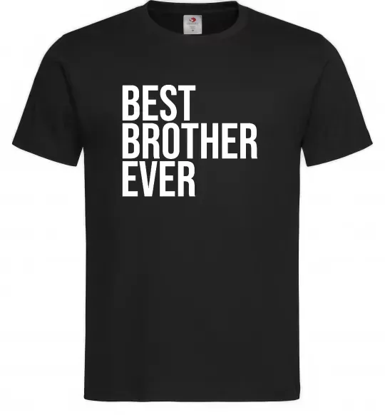 Мужская футболка Best brother ever Черный фото