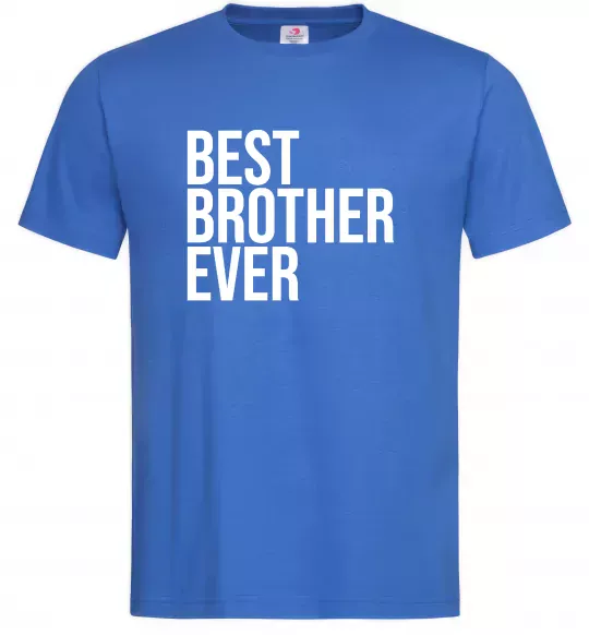 Мужская футболка Best brother ever Ярко-синий фото